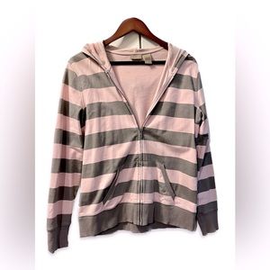Vintage/Retro Striped Hoodie - Size L